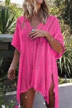 Load image into Gallery viewer, Cutout V-Neck Cover-Up with Tassel