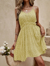 Load image into Gallery viewer, Floral V-Neck Mini Cami Dress