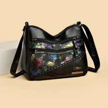 Load image into Gallery viewer, PU Leather Rose Pattern Shoulder Bag