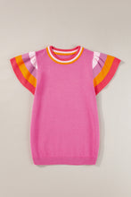 Load image into Gallery viewer, Color Block Round Neck Knit Top