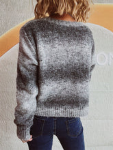 Load image into Gallery viewer, Gradient Heart Shape Button V-Neck Cardigan