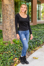 Load image into Gallery viewer, Can You Believe It Basic Long Sleeve Top In Black