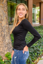 Load image into Gallery viewer, Can You Believe It Basic Long Sleeve Top In Black