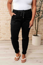 Load image into Gallery viewer, Carmen Double Cuff Joggers in Black
