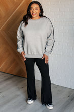 Load image into Gallery viewer, Don't Get Stuck Stripe Detail Sweatshirt