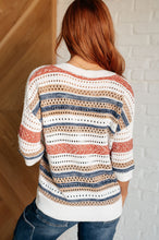 Load image into Gallery viewer, Don't Leave Me Out Striped V-Neck Top