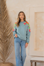 Load image into Gallery viewer, Floral Embroidered Sweatshirt