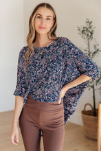 Load image into Gallery viewer, Essential Blouse in Navy Paisley