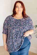 Load image into Gallery viewer, Essential Blouse in Navy Paisley