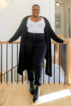 Load image into Gallery viewer, Ever Soft Cascade Cardigan With Pockets In Black
