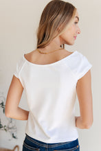 Load image into Gallery viewer, Here I Am For the First Time Top in White