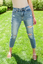 Load image into Gallery viewer, Hi-Rise Destroyed Slim Fit Jeans