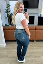 Load image into Gallery viewer, Mila Mid Rise Distressed Bootcut Jeans
