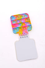 Load image into Gallery viewer, Mini Pop It Notebook in Rainbow