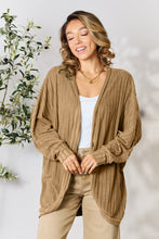 Load image into Gallery viewer, DOORBUSTER DEAL: Basic Bae Full Size Ribbed Cocoon Cardigan