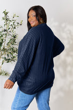 Load image into Gallery viewer, DOORBUSTER DEAL: Basic Bae Full Size Ribbed Cocoon Cardigan