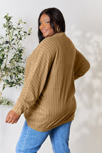 Load image into Gallery viewer, DOORBUSTER DEAL: Basic Bae Full Size Ribbed Cocoon Cardigan