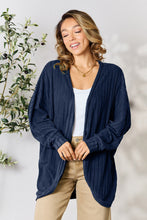 Load image into Gallery viewer, DOORBUSTER DEAL: Basic Bae Full Size Ribbed Cocoon Cardigan