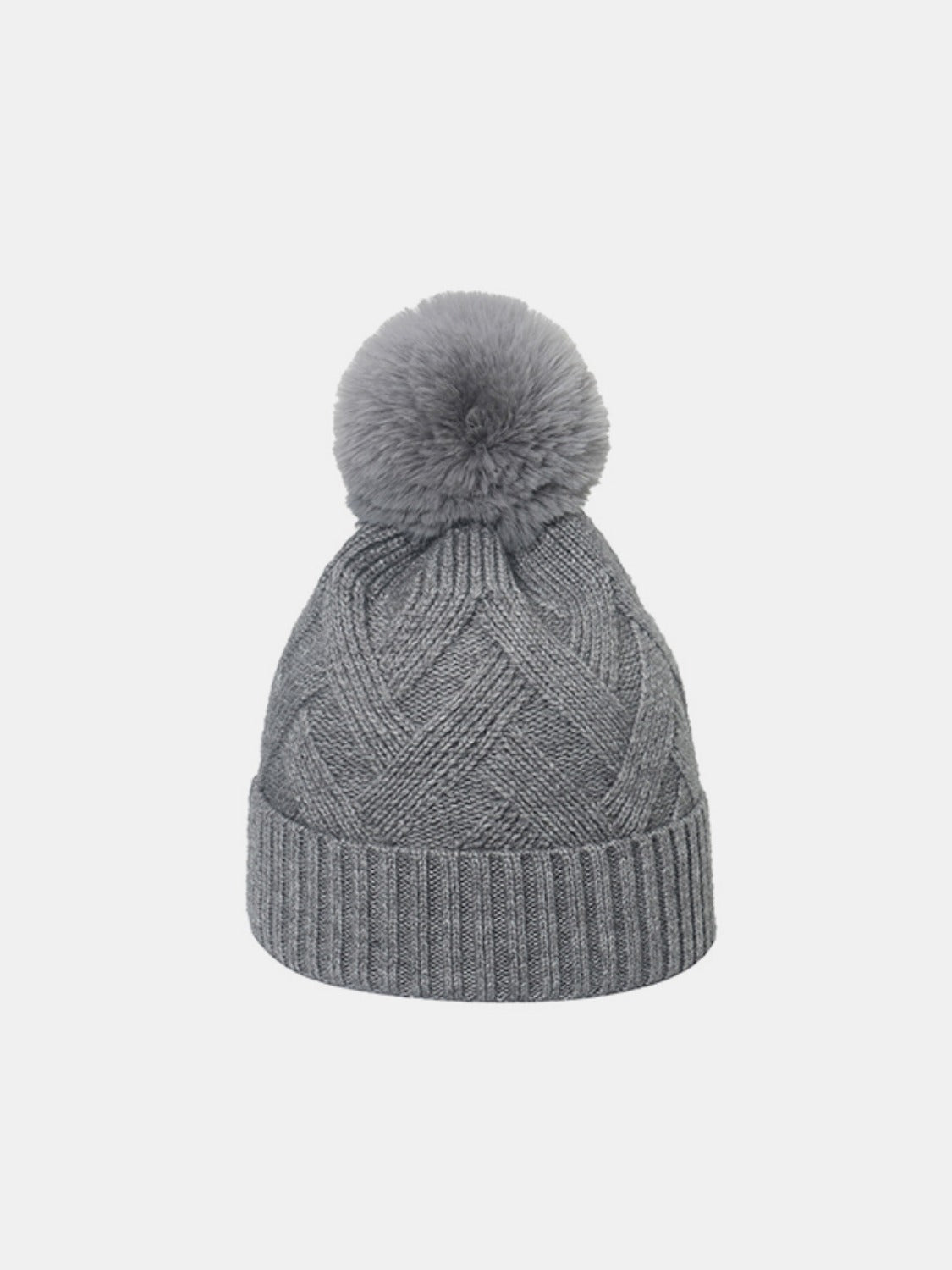 Load image into Gallery viewer, Roll Rim Hat with Pompom
