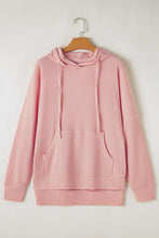 Load image into Gallery viewer, Waffle-Knit Long Sleeve Hoodie