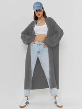 Load image into Gallery viewer, Open Front Long Sleeve Longline Cardigan