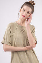 Load image into Gallery viewer, VERY J Washed Round Neck Mini Tee Dress