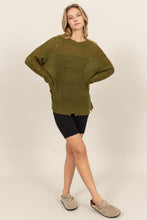 Load image into Gallery viewer, HYFVE Distressed Long Sleeve Knit Top