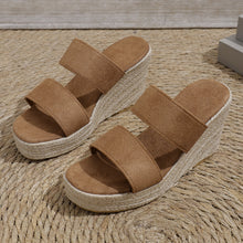 Load image into Gallery viewer, Open Toe Wedge Sandals