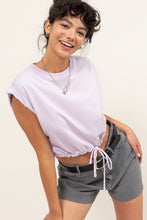 Load image into Gallery viewer, HYFVE Drawstring Hem Crop Top