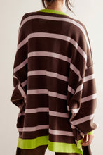 Load image into Gallery viewer, Contrast Stripes Button Down Long Sleeve Cardigan