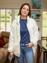 Load image into Gallery viewer, Full Size Turtleneck Zip Up Long Sleeve Sherpa Jacket