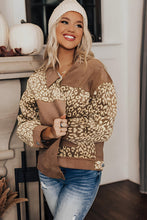 Load image into Gallery viewer, Leopard Button Up Drop Shoulder Jacket