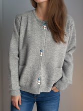 Load image into Gallery viewer, Button Down Long Sleeve Cardigan with Pockets