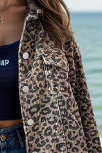 Load image into Gallery viewer, Leopard Button Down Long Sleeve Jacket