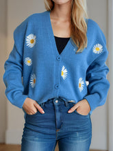 Load image into Gallery viewer, Daisy Button Up V-Neck Cardigan