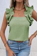 Load image into Gallery viewer, Ruffled Square Neck Tank