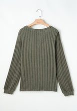 Load image into Gallery viewer, Leopard Round Neck Long Sleeve T-Shirt