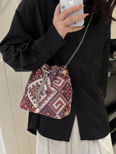 Load image into Gallery viewer, Printed Chain Bucket Bag