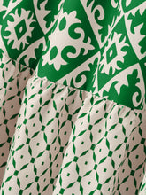 Load image into Gallery viewer, Geometric Elastic Waist Maxi Skirt