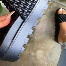 Load image into Gallery viewer, PU Leather Open Toe Platform Sandals