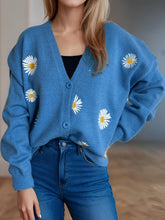 Load image into Gallery viewer, Daisy Button Up V-Neck Cardigan