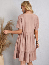 Load image into Gallery viewer, Full Size V-Neck Short Sleeve Dress