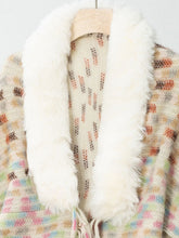Load image into Gallery viewer, Fringe Fuzzy Open Front Poncho