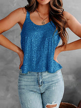 Load image into Gallery viewer, Sequin Scoop Neck Tank
