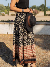 Load image into Gallery viewer, Geometric Elastic Waist Maxi Skirt