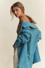 Load image into Gallery viewer, J.NNA Tweed Double-Breasted Long Sleeve Coat