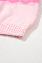 Load image into Gallery viewer, Geometric Drop Shoulder Long Sleeve Sweater