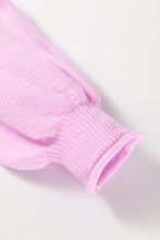 Load image into Gallery viewer, Roll Hem Ribbed Detail Drop Shoulder Sweater