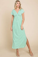 Load image into Gallery viewer, Culture Code Full Size Striped Twisted Detail Dress