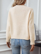 Load image into Gallery viewer, Christmas Tree Round Neck Raglan Sleeve Sweater